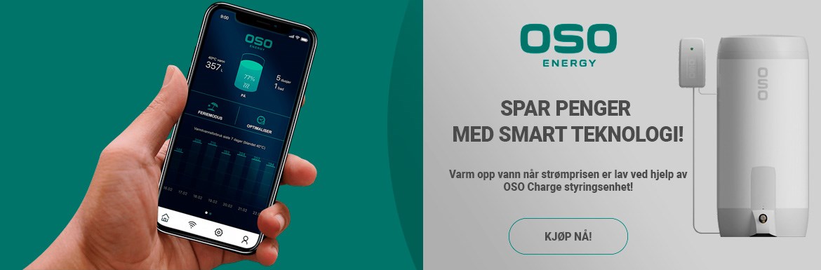 Spar penger med smart teknologi | OSO Charge | VVSkupp 
